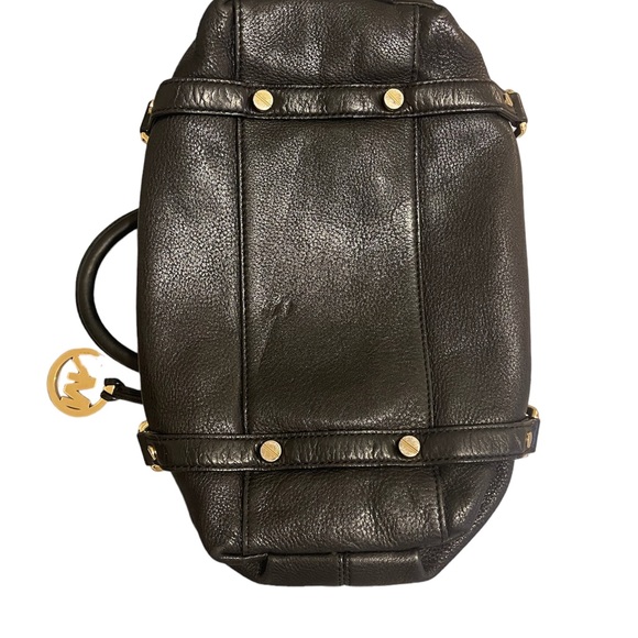 Michael Michael Kors Bags Black Bedford Belted Leather Satchel Medium - Picture 4 of 8